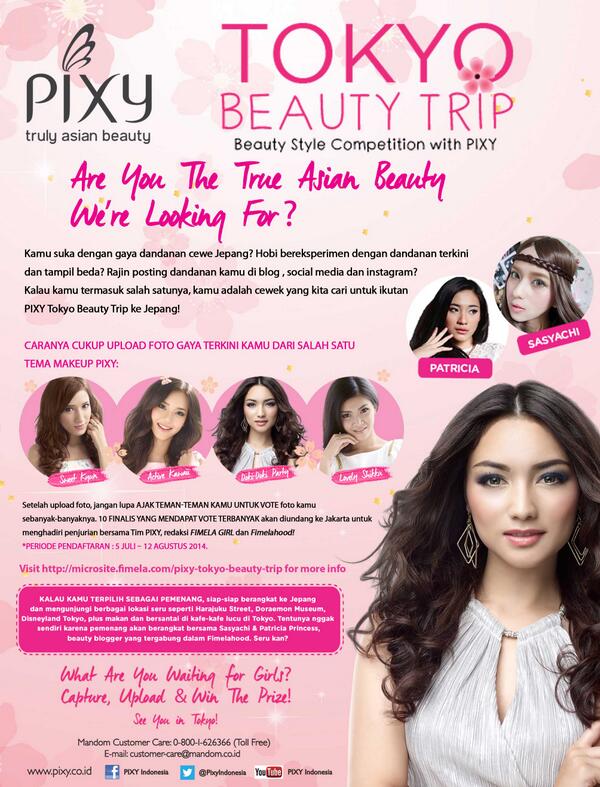 PIXYIndonesia's tweet photo. Mau tampil Kawaii dan jalan-jalan ke Jepang gratis bersama PIXY?Siap-siap, 5 Juli besok ya, PIXY Lovers! :D http://t.co/PtcLFwzSLc