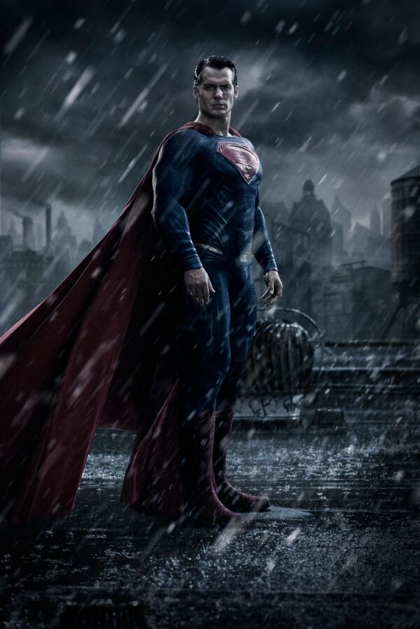 First look at Henry Cavill as #Superman in #BatmanvSuperman.