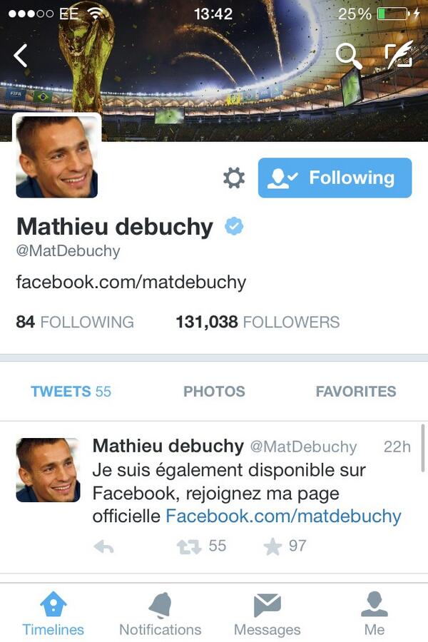 BrnsoaGIcAA98XR Arsenal bound Mathieu Debuchy removes references to Newcastle from his Twitter bio [Picture]