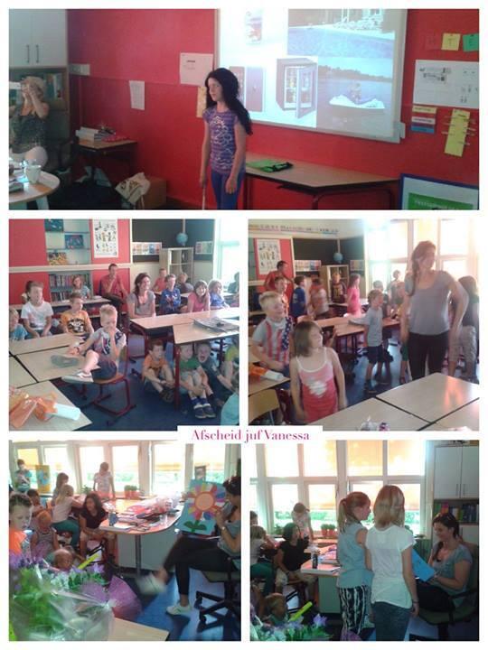 Na het afscheid van groep 8, moeten wij (helaas) ook afscheid nemen van juf Vanessa van Zijl