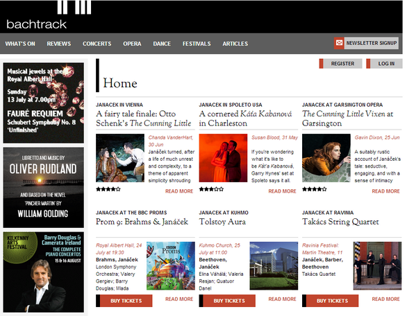 Quick front page change and we've moved forward a few years to celebrate Janacek's birthday! bachtrack.com