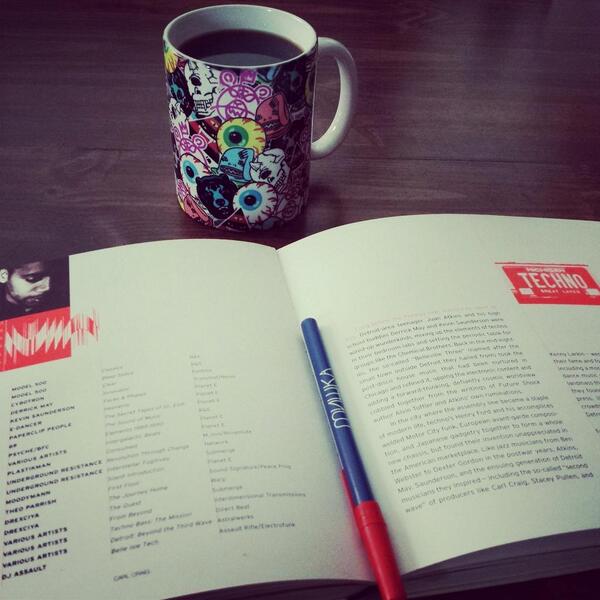 Greedy_Jenkins's tweet image. I like my coffee black just like my metal. @MishkaNYC mug protecting the goods reading #Modulations, again. Bust it.