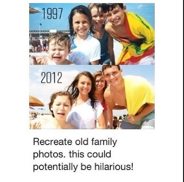 Recreate old photos, this could be funny 📷😂