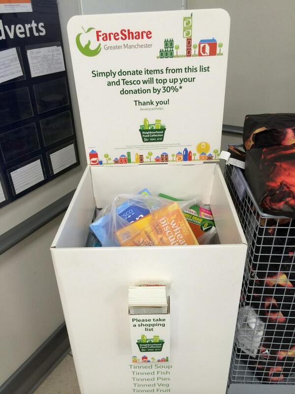 express6078's tweet image. Thank you to all those that have donated. There' s still time to help fareshare and Tesco will add and extra 30%