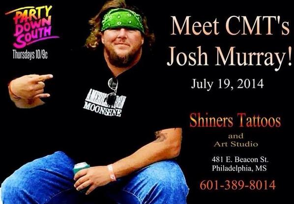 ShinersTattoos's tweet photo. Looking forward to the 19th when @JoshMurray81 comes through.
#partydownsouth #shinerstattoos #cometotheartside http://t.co/4eo0n8EaMl