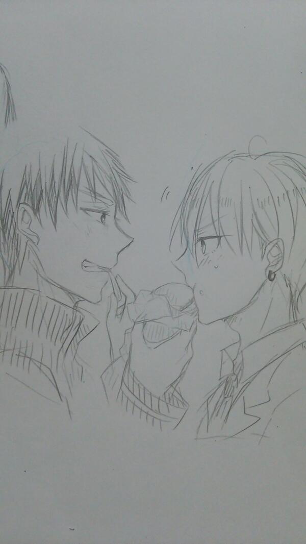 火黄!【@k1ka_68】かがみん難しすぎかーーーーリクありがとう( ˘ω˘ )
 #RTしてくれた人にシャーペン落書きイラストを描く 