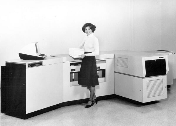 BenchmarkSmart's tweet image. #tbt to the 70’s when this groovy printer came out! #xerox9700 #highspeedprinter #blastfromthepast