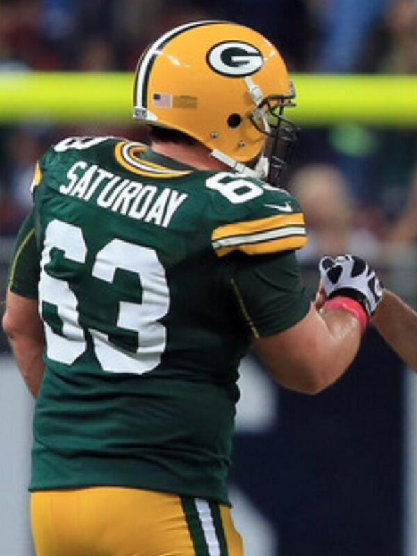 Jeff Saturday wore the SG helmet 