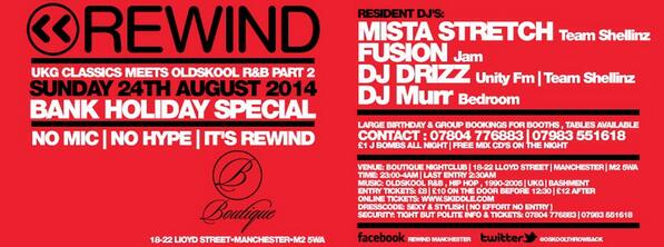 BANK HOLIDAY SUNDAY 24th AUGUST is the OST TAKEOVER