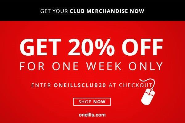 ChicagoParnells's tweet photo. To celebrate July 4th, O'Neills are offering 20% discount off all Parnell's club gear bought thru the web shop http://t.co/TmTkIKp9QK
