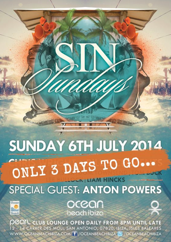 OBeachIbiza's tweet photo. Only 3 days to go until @SinSundays is back at OB for their 2nd Pool Party of the summer RT if you will be coming! http://t.co/eQXl8hint2