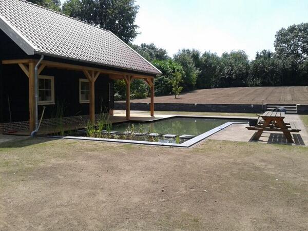 Eindresultaat aanleg #zwemvijver. Met dank aan <a href="/CompleetBuiten/">Smit Compleet Buiten</a>  @ecolan @bouwbedrijfholleboom