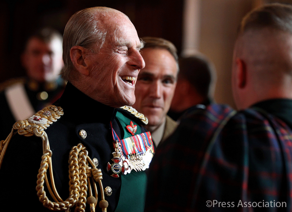 "@BritishMonarchy:  Duke of Edinburgh shares a joke  Great Hall of <a href="/edinburghcastle/">Edinburgh Castle</a> today. " #don't be jealous, enjoy!