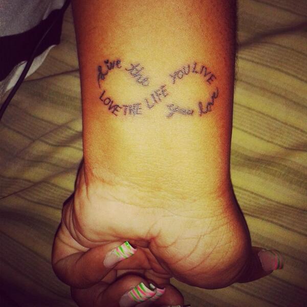 Angydenisse Love The Life You Live Live The Life You Love And I Love My Tattoo Http T Co Vsedjogs5g