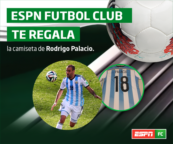 ESPNFutbolClub's tweet photo. [Concurso - Sólo Argentina] #LaDePalacioFC ¡Seguí a @ESPNFutbolClub y RT para participar por la camiseta de Palacio! http://t.co/tYM0sPstUG