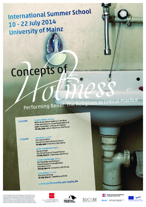 socum's tweet photo. IP Summer School 

"Performing Belief - The Religious as Critical Practice" 

10. - 22. Juli 2014, Universität Mainz http://t.co/AMYDcBE99j