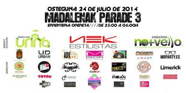 13_parade's tweet photo. Gure babesleak / Nuestros patrocinadores Mila esker / Very thanks @HerriBizia @aranguey @76_javi @IruneBalentziag http://t.co/V2zQxObB85