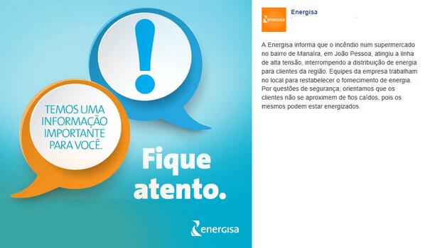 COMUNICADO - Energise