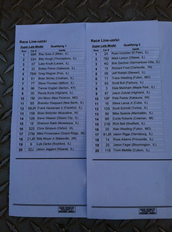 41 <a href="/SummerNationals/">DIRTcar Summer Nationals</a> Late Models tonight at LaSalle!