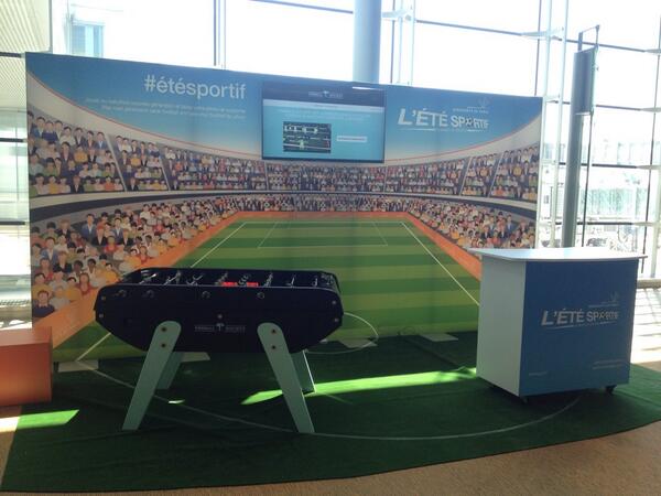 foosballsociety's tweet photo. “@RegisWeill: La @foosballsociety sur 4 terminaux des aéroports de Paris à partir de demain 4/07 ! http://t.co/YRqaTNYDrR”#étésportif
