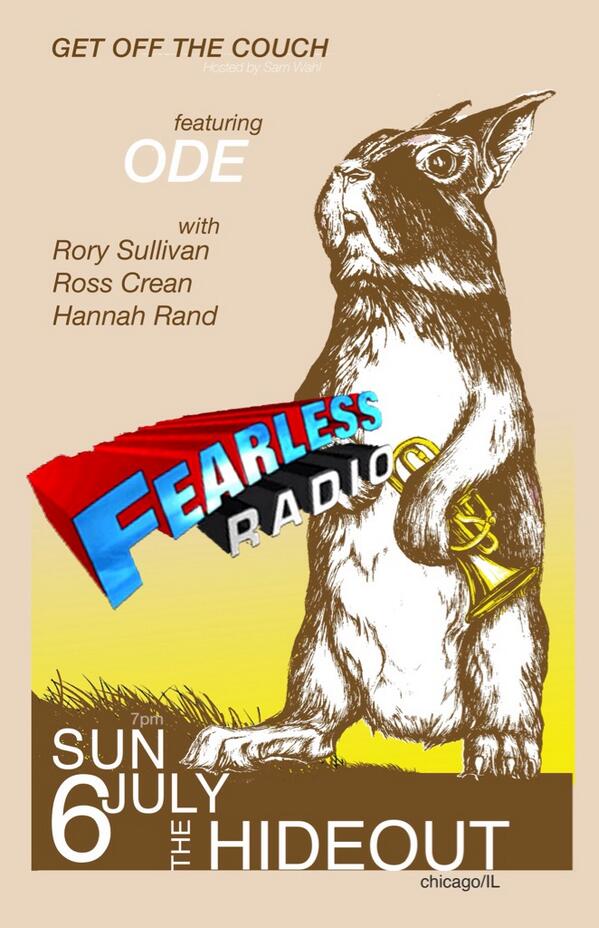 We will be chatting on @fearlessradio at 5pm along with Daniel Crane from @Odeband and @RorySullivan. Tweet us Qs!