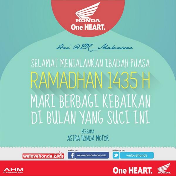 <a href="/TOC_Makassar/">TOC Makassar</a> selamat menjalankan ibadah puasa untuk brosis &amp; keluarga, mohon maaf lahir batin :)