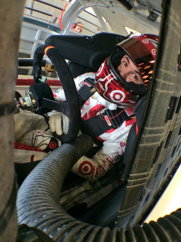 SunocoRacing's tweet photo. Lightning in the area; time to take appropriate shelter &amp; be safe! @KyleLarsonRacin knows where to stay. #NASCAR http://t.co/GQKwoBs7Vg