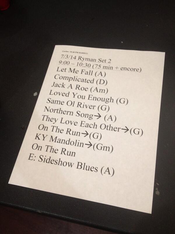 Set 2 at @TheRyman #bluegrassnights #ymsbsummer14