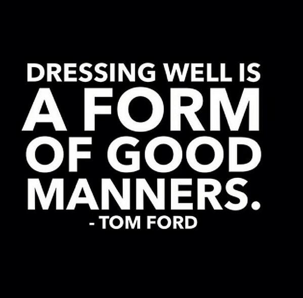 We couldn't agree more, Tom💫  #Fashion #quote #style #TomFord