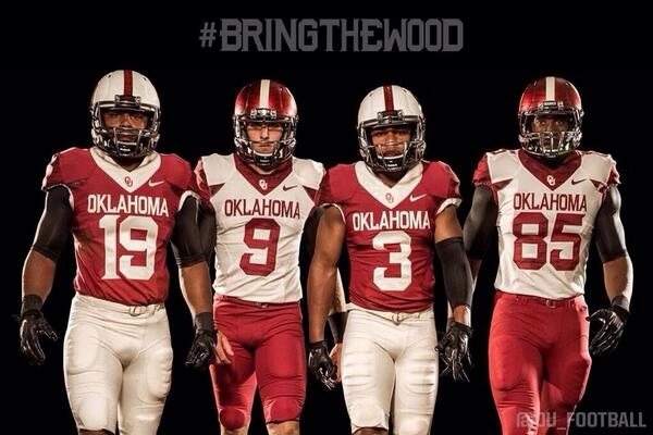AdrianPeterson's tweet photo. Boomer Sooner! #Mad I didn't get the chance to sport(wear)#SweetasSugar http://t.co/XeXktzRNND