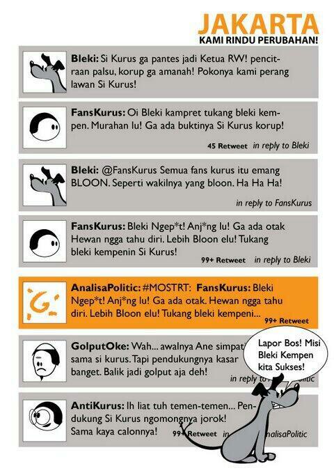 Swissia's tweet photo. RT @jokoanwar: Temen-temen yg baik, udah jgn emosi nanggepin black campaign yah. Krn kyk gini ntar: http://t.co/3dSegclBFO”
