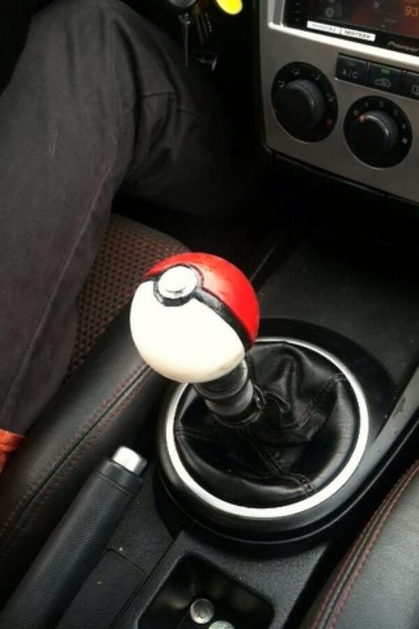 Pokemon Pokeball Shift Knob Go Ball Shifter Diameter 54mm Fit For Honda