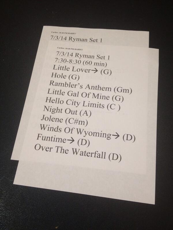 Set 1 at @TheRyman #bluegrassnights #ymsbsummer14