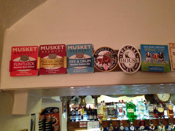 The people of #marden certainly can get a thirst on, so far our guest beers have been @musketbrewer @GoachersAle