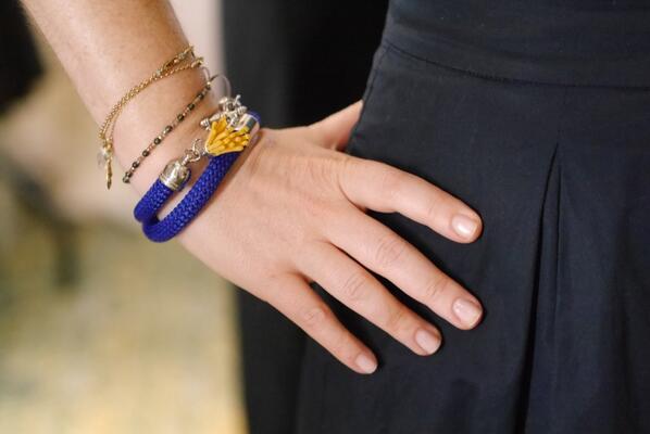 yablon's tweet image. Completely in love with this tassel bracelet by @SofiaDourvari @LadyCPR #pressday @StaffordLondon #seeblog @jujurowe