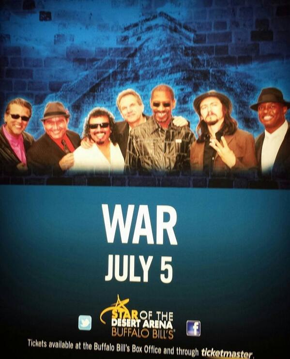 Lonnie Jordan (@lonniejordanwar) on Twitter photo You coming? #starofthedesertarena <a href="/PrimmValley/">Primm Valley Resorts</a> <a href="/WARtheBand/">WAR the Band</a> #Showtime, Saturday 8:00pm You coming? #starofthedesertarena <a href="/PrimmValley/">Primm Valley Resorts</a> <a href="/WARtheBand/">WAR the Band</a> #Showtime, Saturday 8:00pm