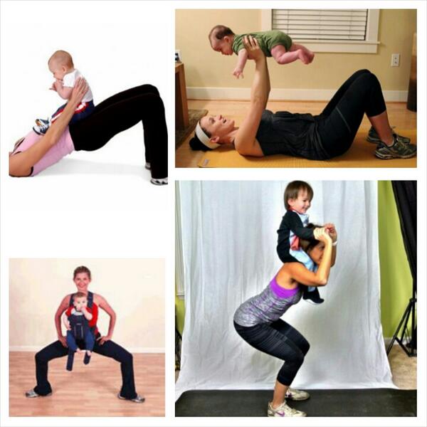 Quick and Easy at home workouts  that can be done w/your baby... #babymommyworkouts #fitness #postbaby #healthybonds