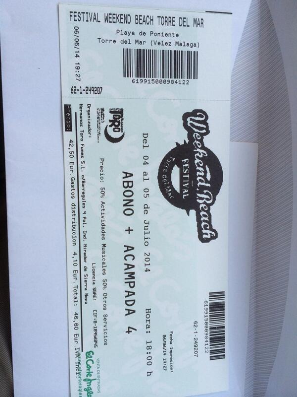 valentronic88's tweet photo. Se vende 1 entrada"weekend beach" para viernes y sábado con acampada, buen precio RT @pepetroni @tenientemahony http://t.co/bzmeUk2STk