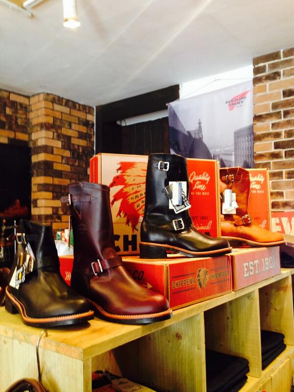 classicslondon's tweet photo. The #@Chippewa Engineer Boot now stocked in store. Got to say the shape &amp;Quality of these boots are 1st Rate. http://t.co/p9NU3U6hA5