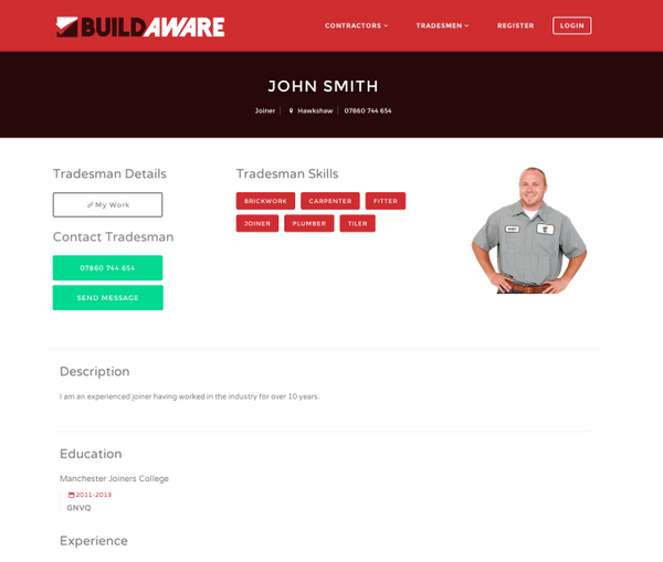 buildaware's tweet image. #Tradesmen if you're looking for extra work add your profile on Buildaware Jobs absolutely free! #joiner #plumber