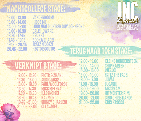 INCFESTIVAL's tweet photo. Jaaa hoor! Hier issie dan: onze #INCTIMETABLE! Opslaan = zo gedaan! ♥ #INCFESTIVAL http://t.co/Q8lHPQZLSZ