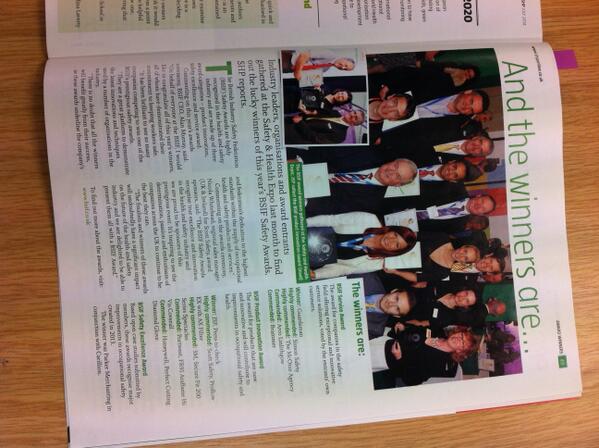 Hot off the press...<a href="/SHPOnline/">SHP - Safety and Health Practitioner</a> covers the winners of this year's BSIF Safety Awards in the July issue