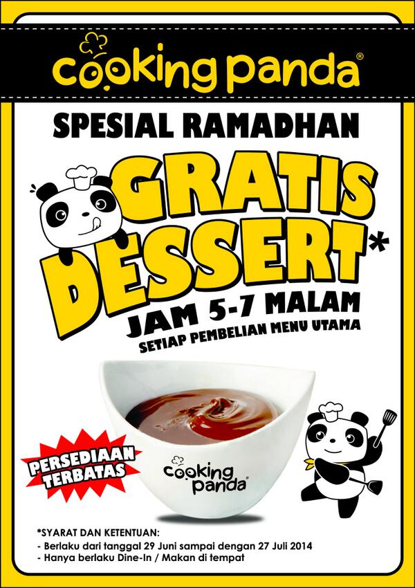 cookingpandaID's tweet photo. yuk makan di cooking panda.. lagi ada promo loh..yummyyy dessertnya..:9 http://t.co/veBDfy0PCi