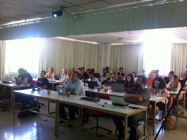 IRSS14's tweet photo. #Semagrow #hackathon introductory course taking place today! #IRSS14 http://t.co/Yjm3EOejwX