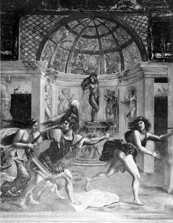 Warburg_News's tweet photo. Poor Venus! Mars chasing Adonis by Giulio Romano(Palazzo Te)http://t.co/SGRGNLZKrG #VenusFriday #MythWeek #LoveFriday http://t.co/YG1eRDbYKS