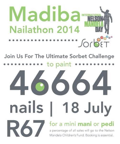 Forget the town, we're painting the whole country! The ultimate Sorbet Challenge: paint 46664 nails, 1 day! Book now!