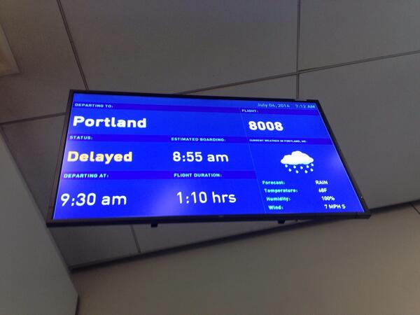 TashKouri's tweet photo. #WhereIsYourCrewJetBlue? I've been here since 3:00 yesterday. Flight 408/8008 is very unimpressed. @JetBlue http://t.co/N49g3vXdI1