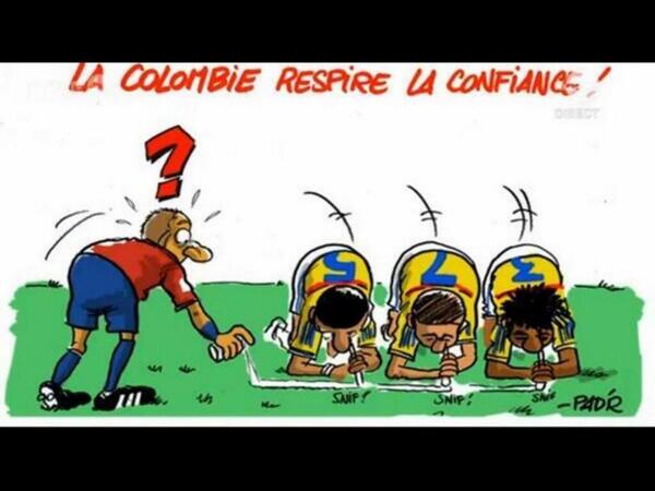 YA SE ESTÁN PREPARANDO LOS COLOMBIANOS PARA EL PARTIDO #Brasil2014