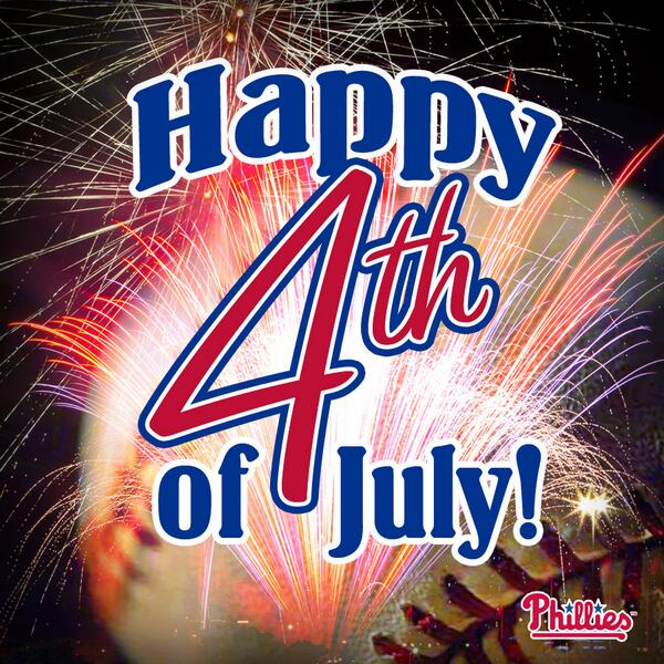 Philadelphia Phillies on X: Baseball and fireworks. Nothing more American  than that. Happy 4th of July!  / X