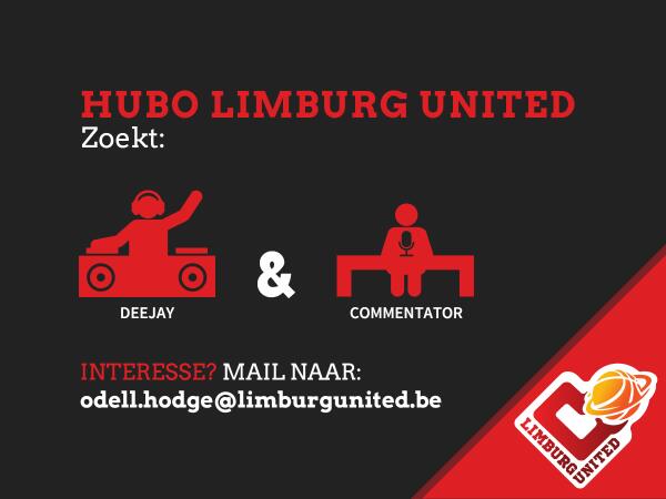 Hubo Limburg United (@limutd) on Twitter photo Hubo Limburg Utd zoekt DJ & COMMENTATOR! Interesse? Mail: odell.hodge@limburgunited.be
#limutd #deejay #commentator Hubo Limburg Utd zoekt DJ & COMMENTATOR! Interesse? Mail: odell.hodge@limburgunited.be
#limutd #deejay #commentator